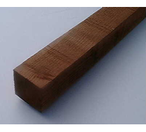 2.4m x 75mm x 75mm Brown Fence Post (Square)
